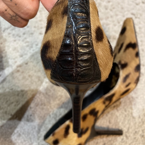 SOLD DONALD PLINER Calf hair heels - Picture 4 of 5